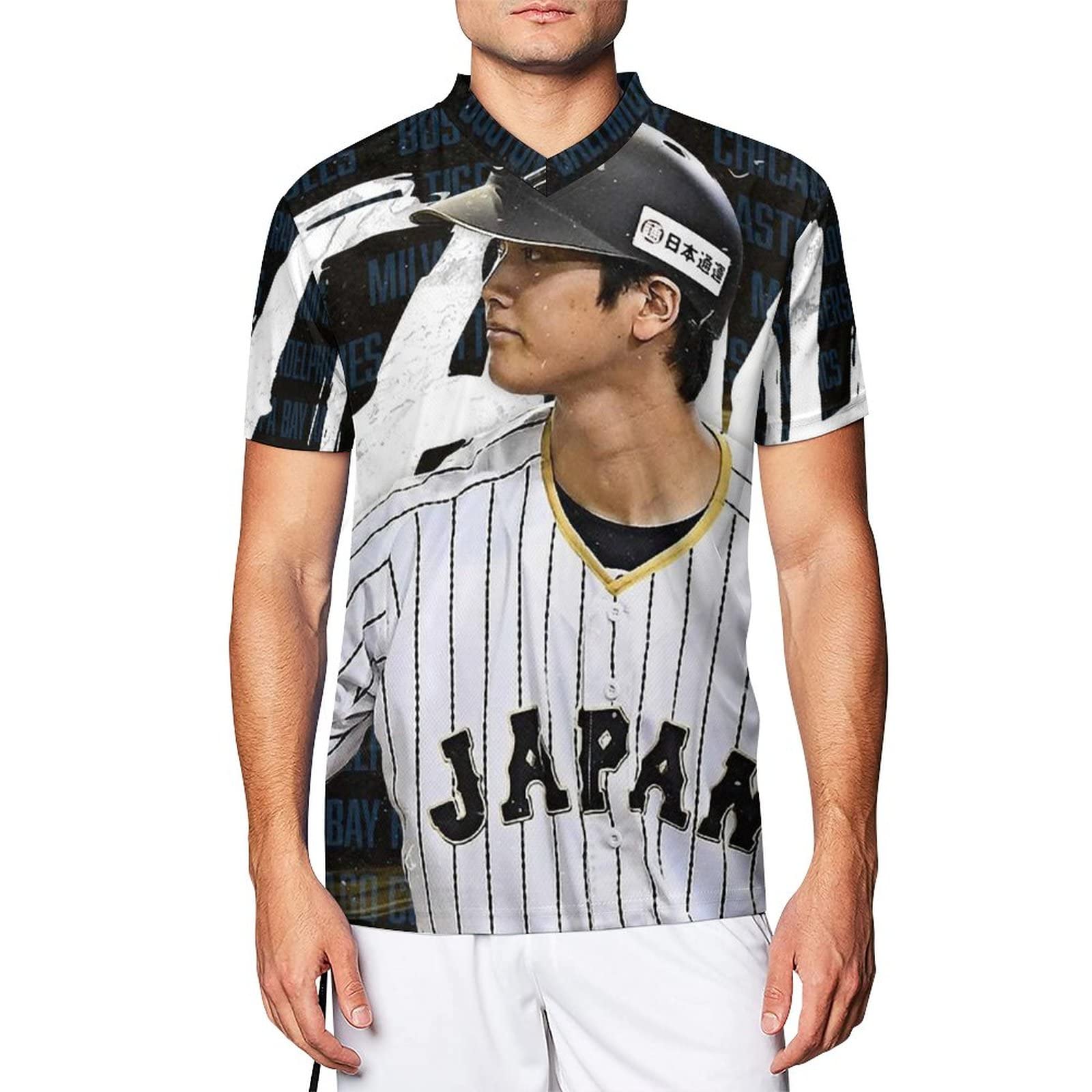 Amazon.co.jp: 2023 WBC 侍JAPAN 大谷翔平 優勝おめでとう Vネック
